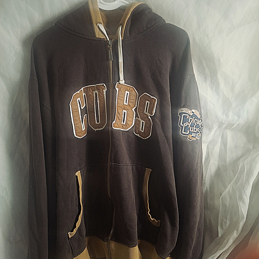 Mitchell & Ness Cubs Brown and Gold Hoodie
